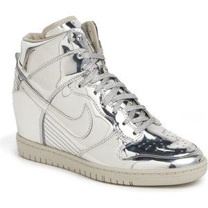 Nike Sky Hi Dunk Liquid Metallic Silver Sneaker